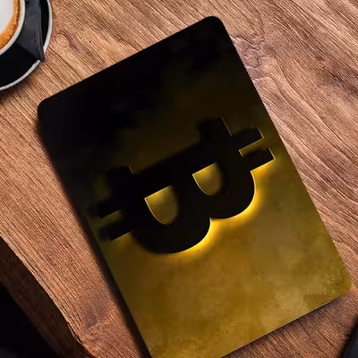 استیکر لپ تاپ طرح bitcoin کد p-1039 مناسب برای لپ تاپ 15.6 اینچ