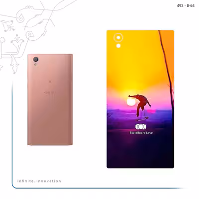 برچسب پوششی ماهوت مدل Skateboard مناسب برای گوشی موبایل سونی Xperia L1