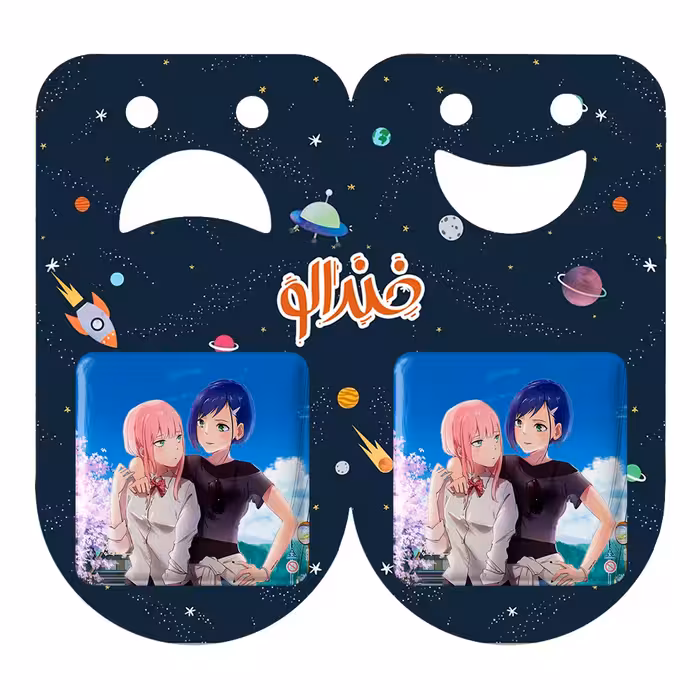 پیکسل خندالو مدل زیروتو و ایچیگو انیمه دارلینگ در فرنکس کد 12012 به همراه مگنت