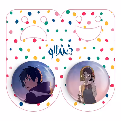 پیکسل خندالو مدل میتسویا میامیزو و تاکی تاچیبانا انیمه یورنیم نام تو کد 1627716288 مجموعه 2 عددی