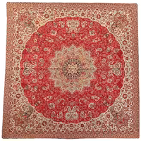 رومیزی مربع ترمه ابریشم کد TRM192