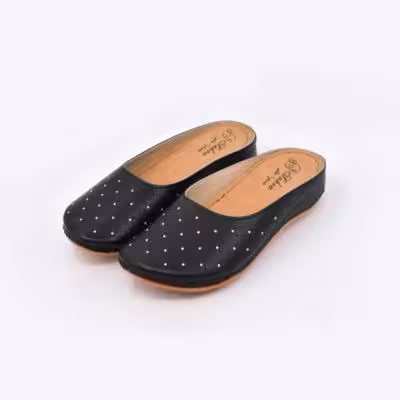 صندل طبی نگین دارزنانه مدل آفرین رنگ مشکی