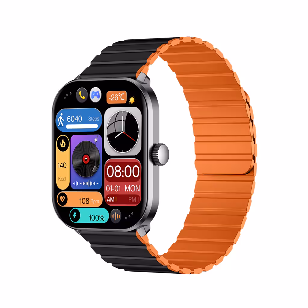 ساعت هوشمند جی اس وان پرو گلوریمی مدل Glorimi GS1 Pro   بند اضافه سیلیکونی و گلس