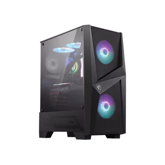 کیس کامپیوتر ام اس آی مدل MAG Forge 100RMSI MAG FORGE 100R ARGB Black Mid Tower Case