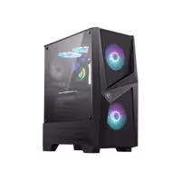 کیس کامپیوتر ام اس آی مدل MAG Forge 100RMSI MAG FORGE 100R ARGB Black Mid Tower Case