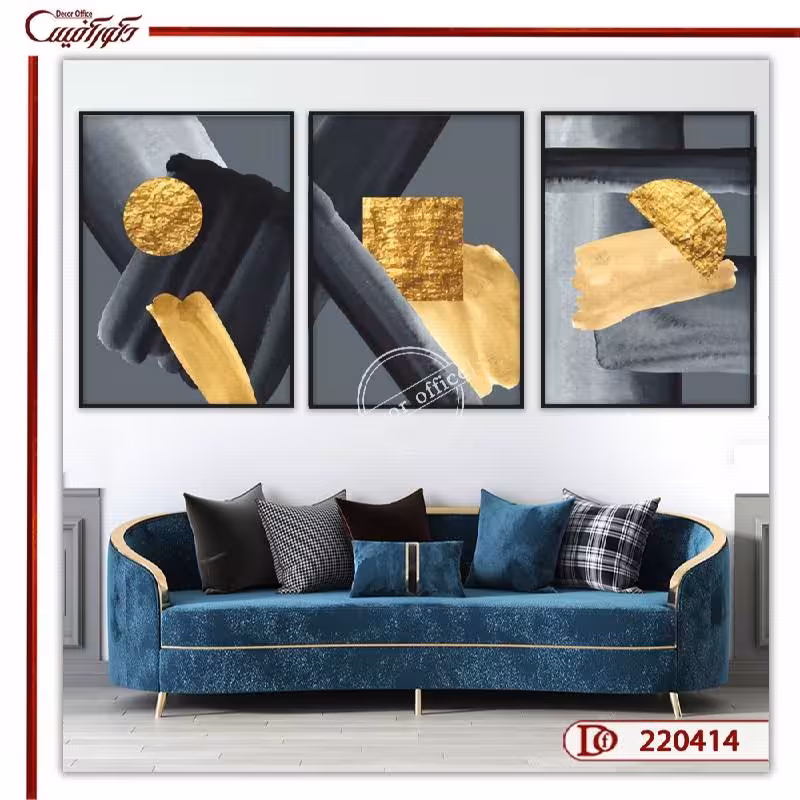 تابلو سه تکه دکوراتیو مینیمال L220414