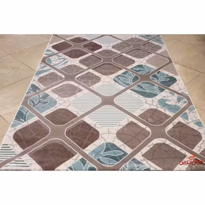 فرش  ماشینی ساوین طرح 1510 آبی