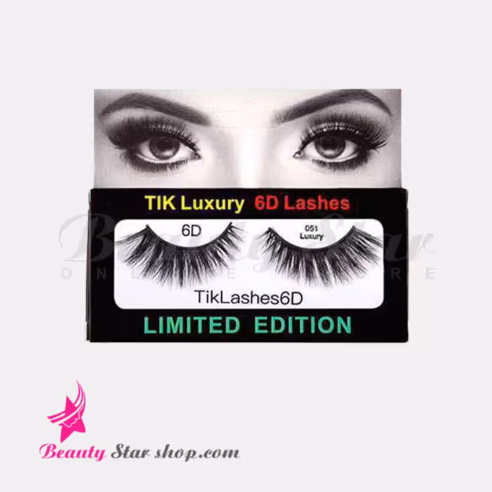مژه مصنوعی شش بعدی مو طبیعی تیک مدل 051