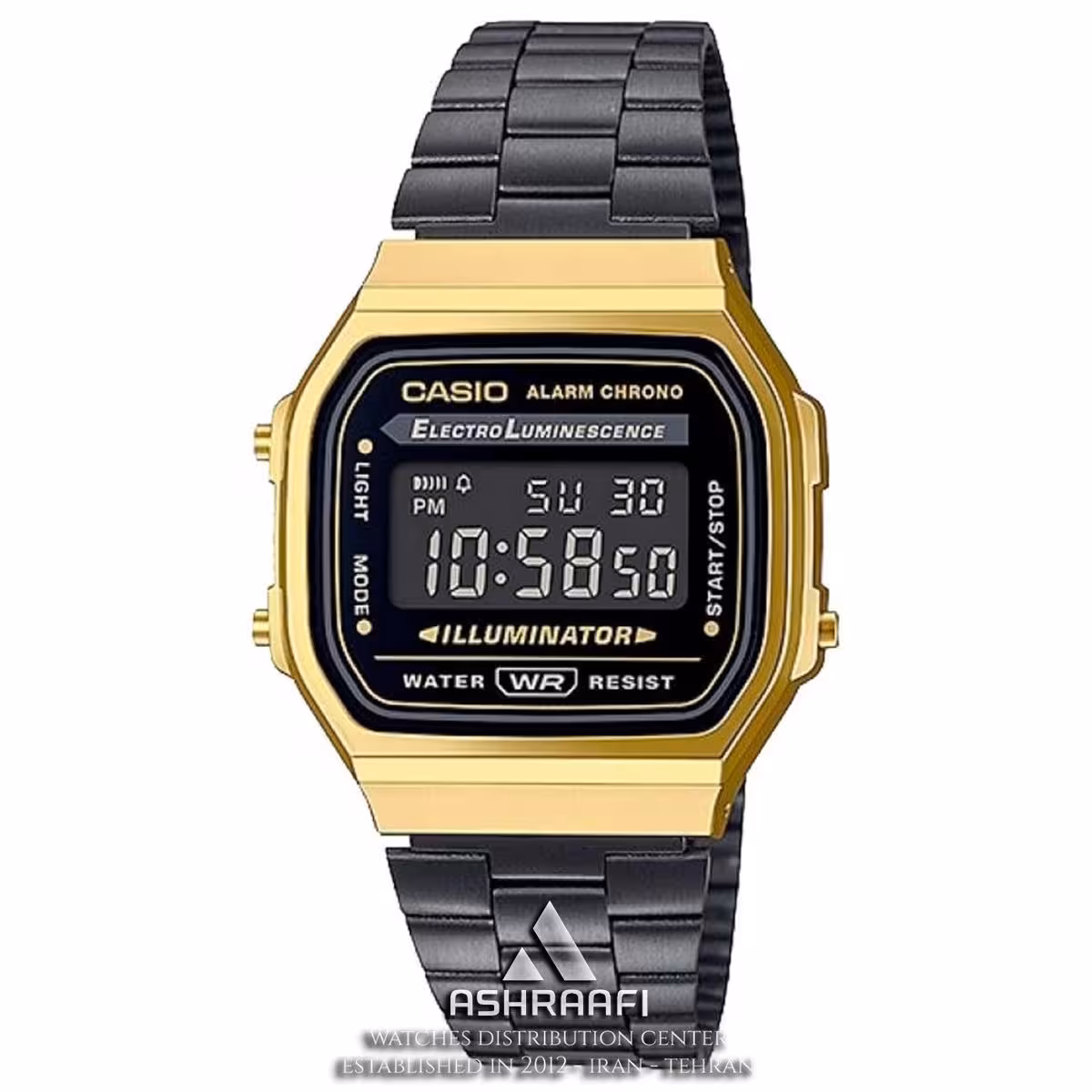 ساعت کاسیو نوستالژیک Casio A168WEGB-1B