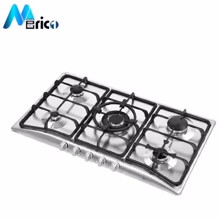 گاز رومیزی اخوان کد G51 پنج شعله استیل