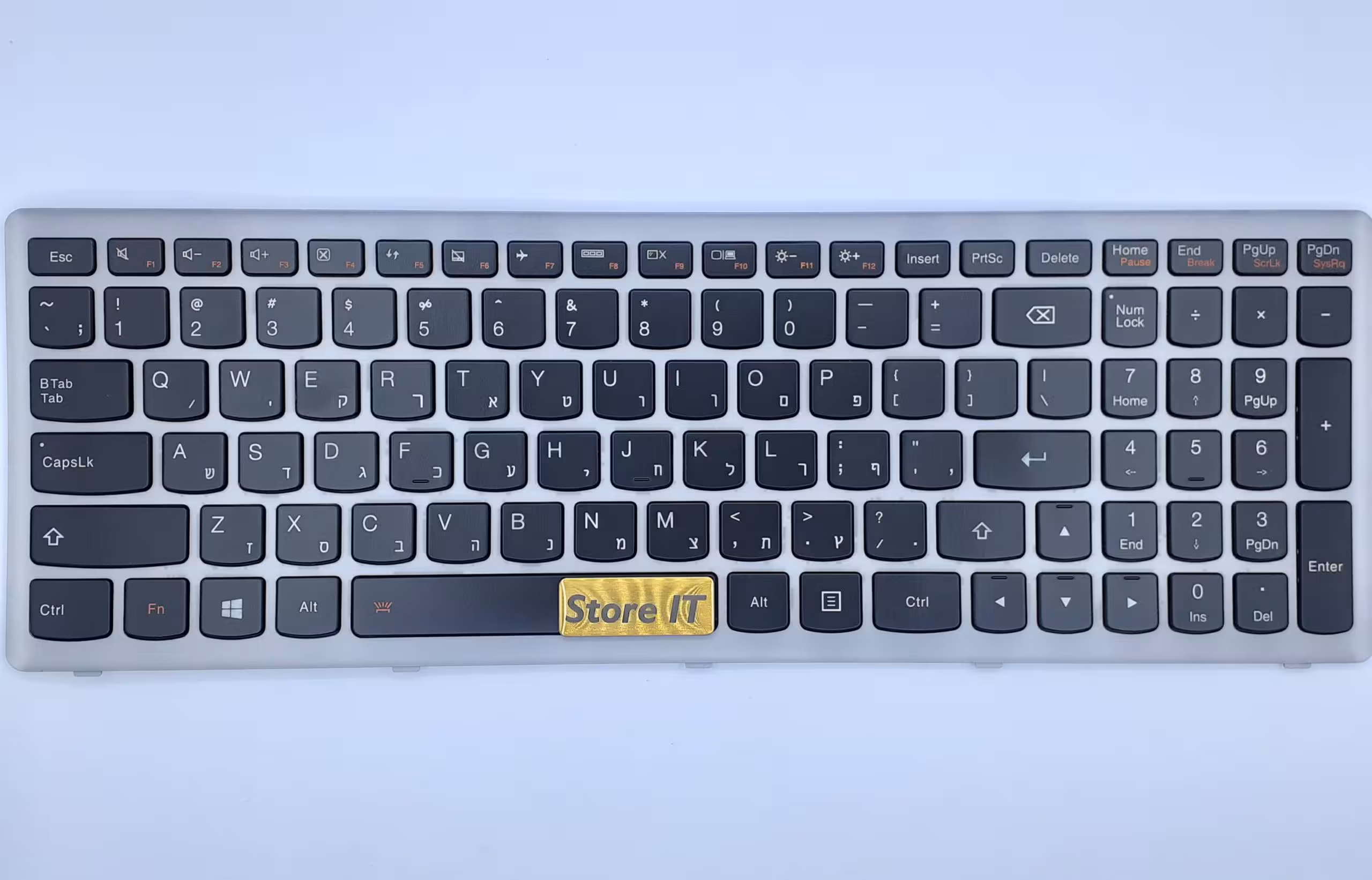 کیبورد لپ تاپ لنوو Ideapad Z500 نقره ای با بک لایت - فروشگاه اینترنتی استور آی تی