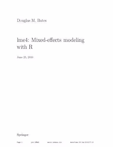 خرید و دانلود نسخه کامل کتاب lme4: Mixed-eﬀects modeling with R