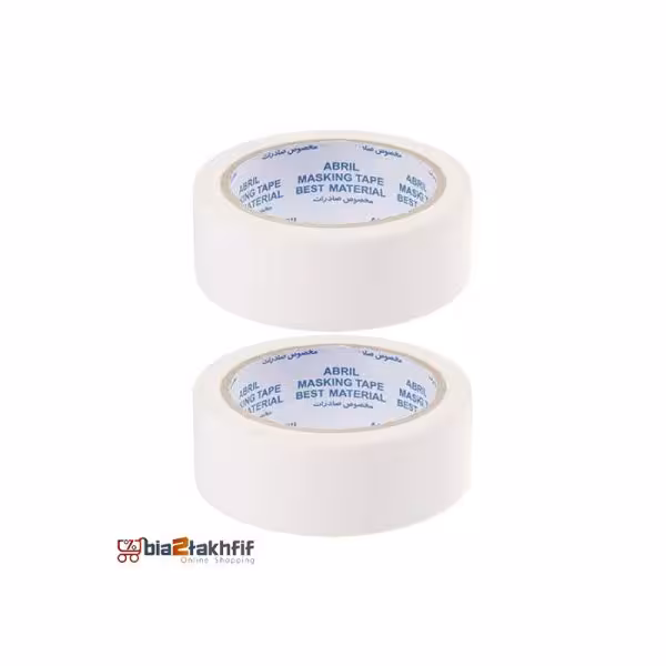 نوار چسب کاغذی 16yardپهنای 4 سانتی متر بسته 2 عددی آبریل