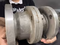 شیر توپی 3 اینچ کاپر نیکل دو تیکه ریس فیس کلاس 150 DN80 SEAT CF8 STEM CF8  BALL CF8 BODY CF8