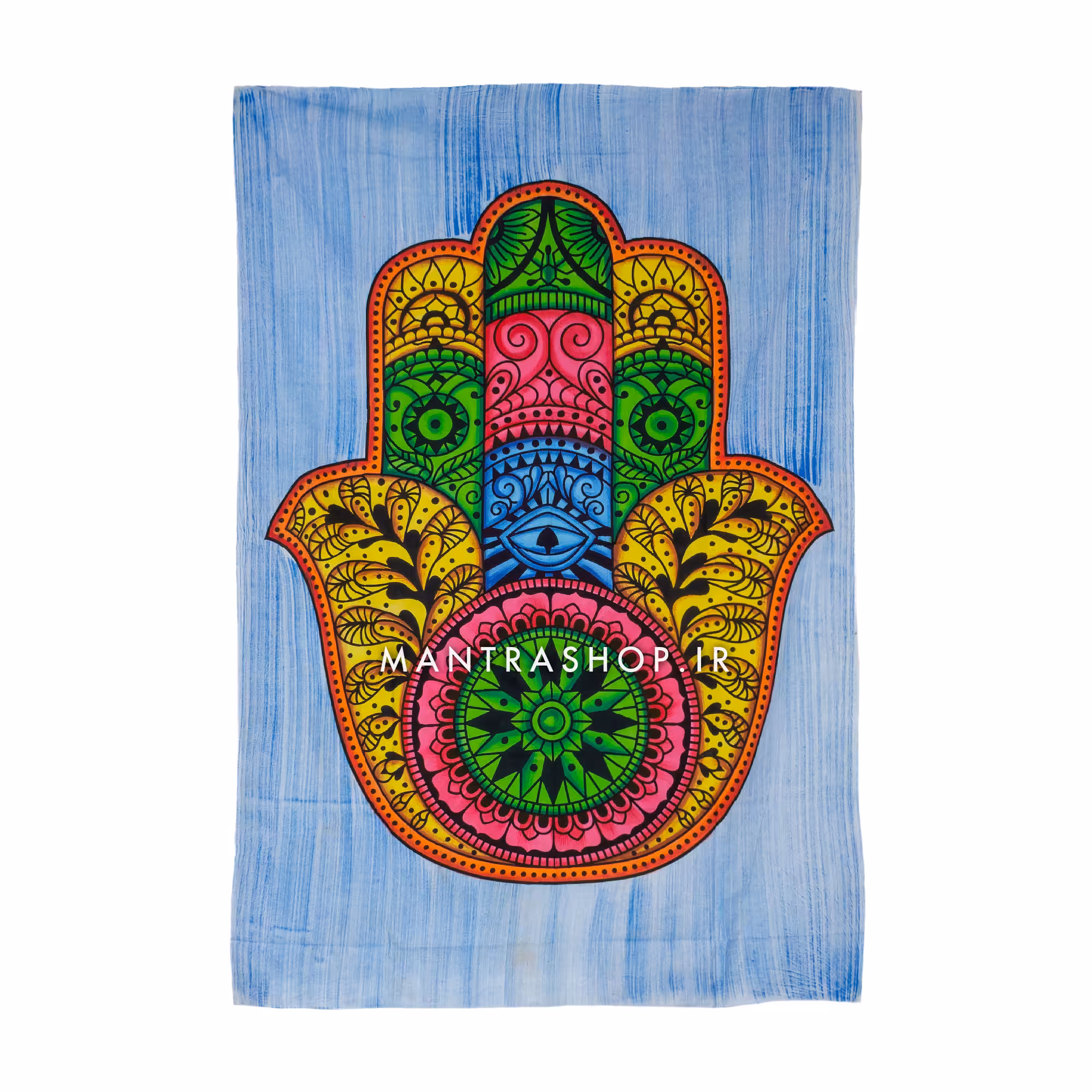 بکدراپ تپستری هندی طرح دست حمسا (روتختی یک نفره) کد 281