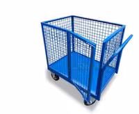 گاری دستی 67*100 با چرخ دایکاست دور توری و در بازشو