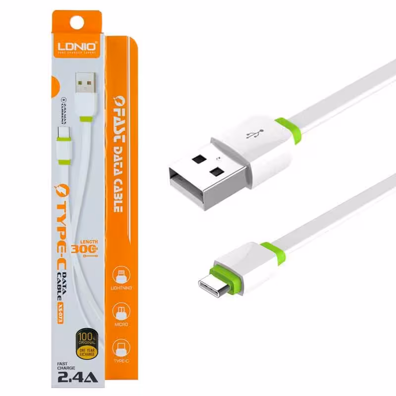 کابل پاور بانکی تایپ سی الدینیو مدل LDNIO XS-073 TYPE C