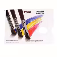 پالت رنگ یکبار مصرف 35 برگ roso
