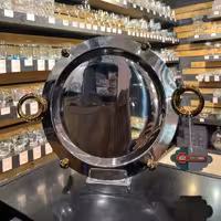 سینی گرد کوچک حلقه ای دسته طلایی کد 711