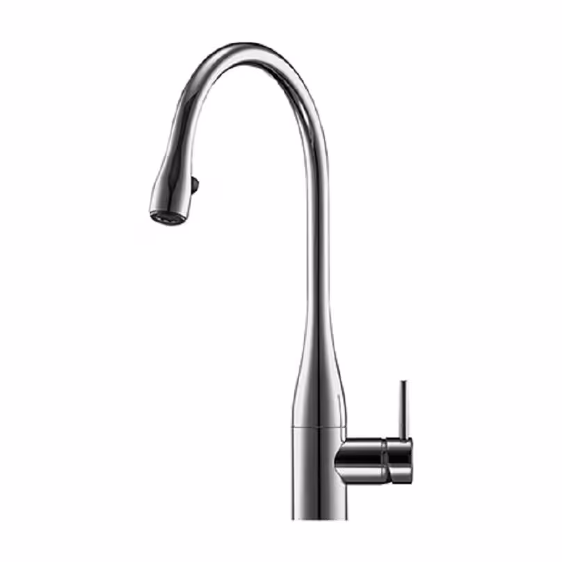 شیر ظرفشویی شاوری KWC مدل ایو کروم (دارای LED و شلنگ دار) (60 ماه گارانتی)