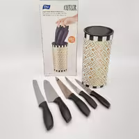 ست چاقو آشپزخانه تیتیز پلاستیک ترکیه مدل CUTLER کد AP_9424