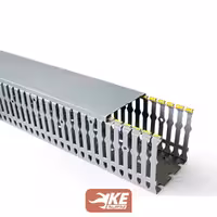 داکت شیاردار به‌همراه درب، عرض 25 ارتفاع 60 رعد مدل RWD25*60