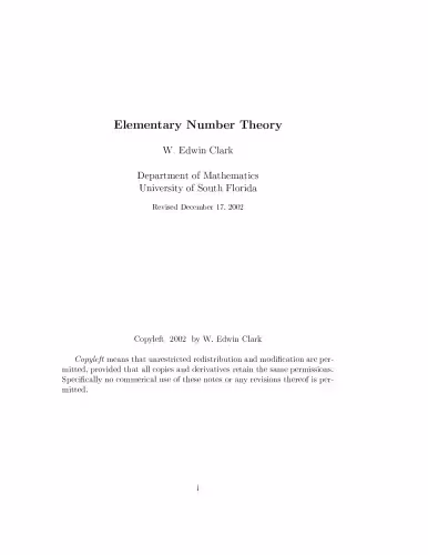 خرید و دانلود نسخه کامل کتاب Elementary Number Theory