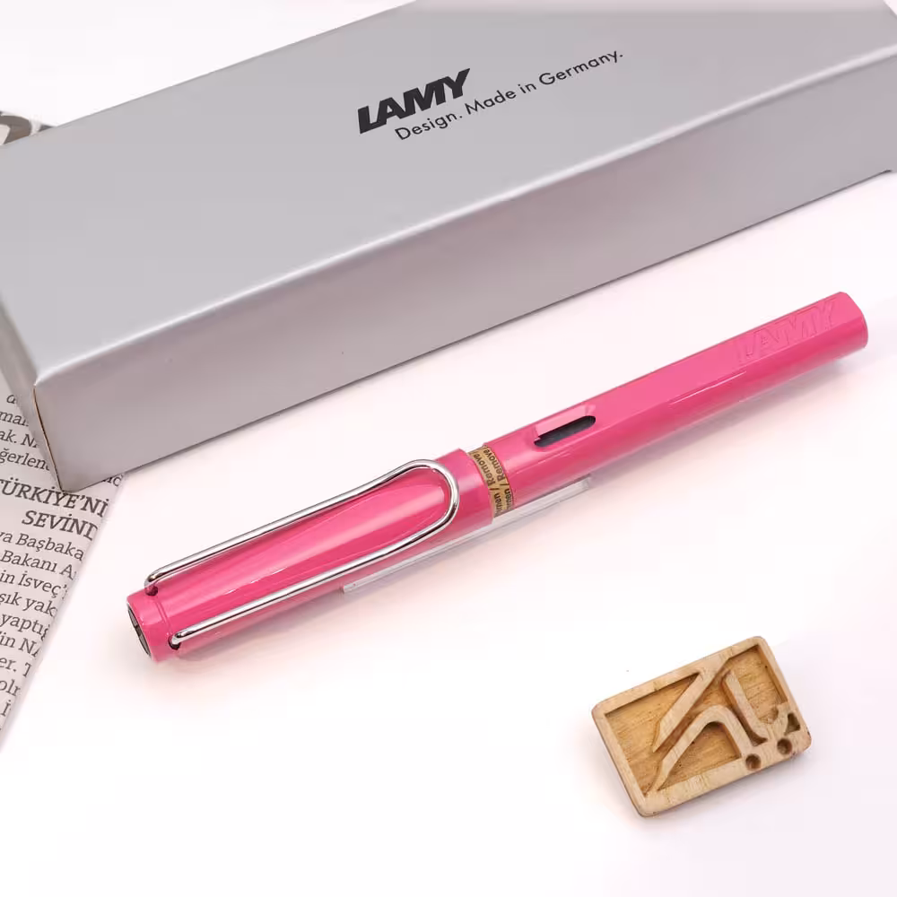 خودنویس لامی سافاری صورتی براق LAMY SAFARI SHINY PINK FP 13