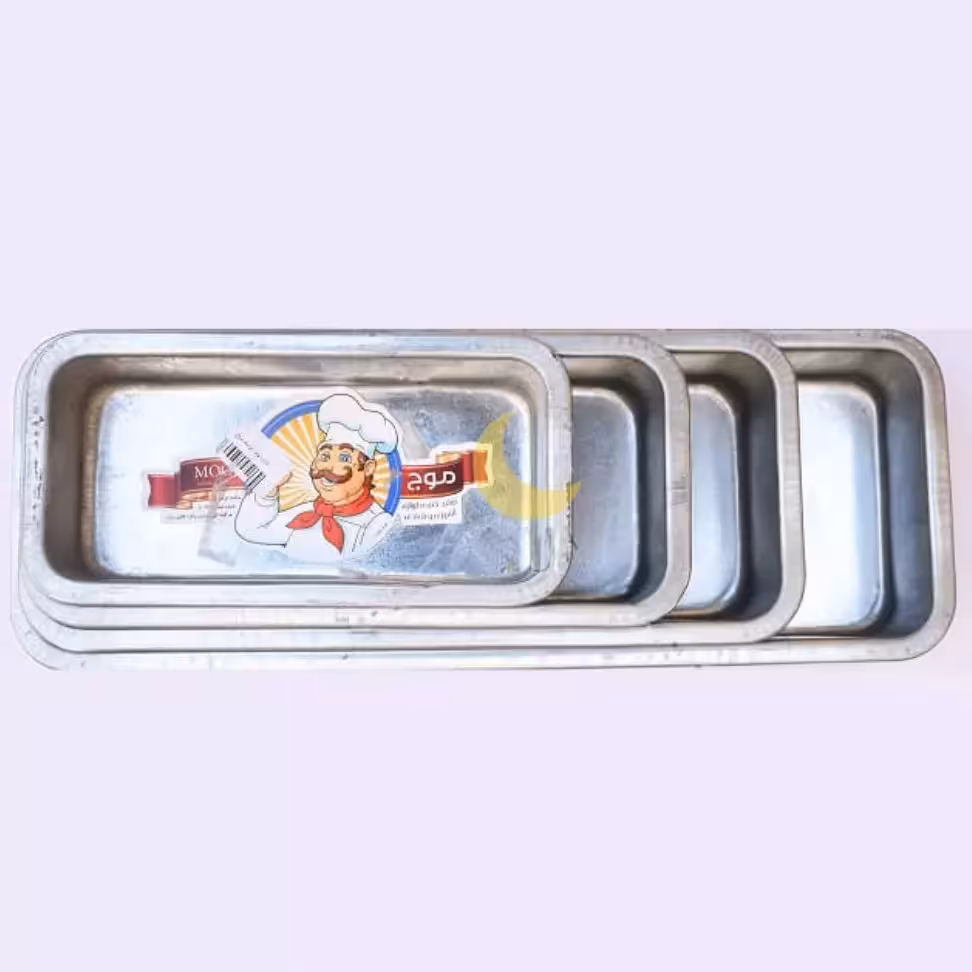 قالب مستطیل کیکس برند موج (سایز 12در37 سانت ارتفاع 6 سانت)