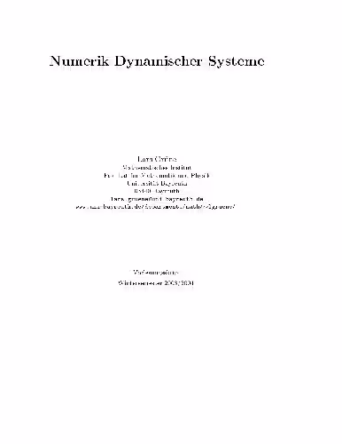 خرید و دانلود نسخه کامل کتاب Numerik Dynamischer Systeme 002