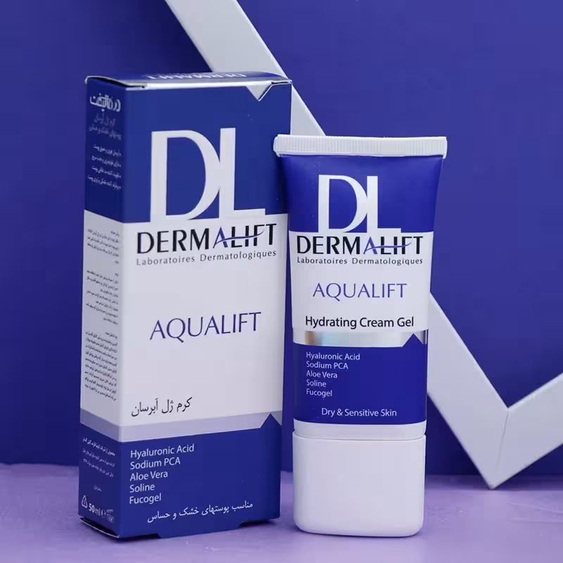 عمده فروشی ژل آبرسان پوست خشک و حساس درمالیفت AQUALIFT حجم 50 میل 92808