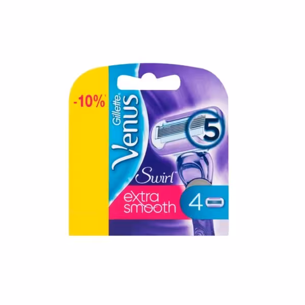 تیغ یدک ونوس 5لبه مدل extra smooth swirl