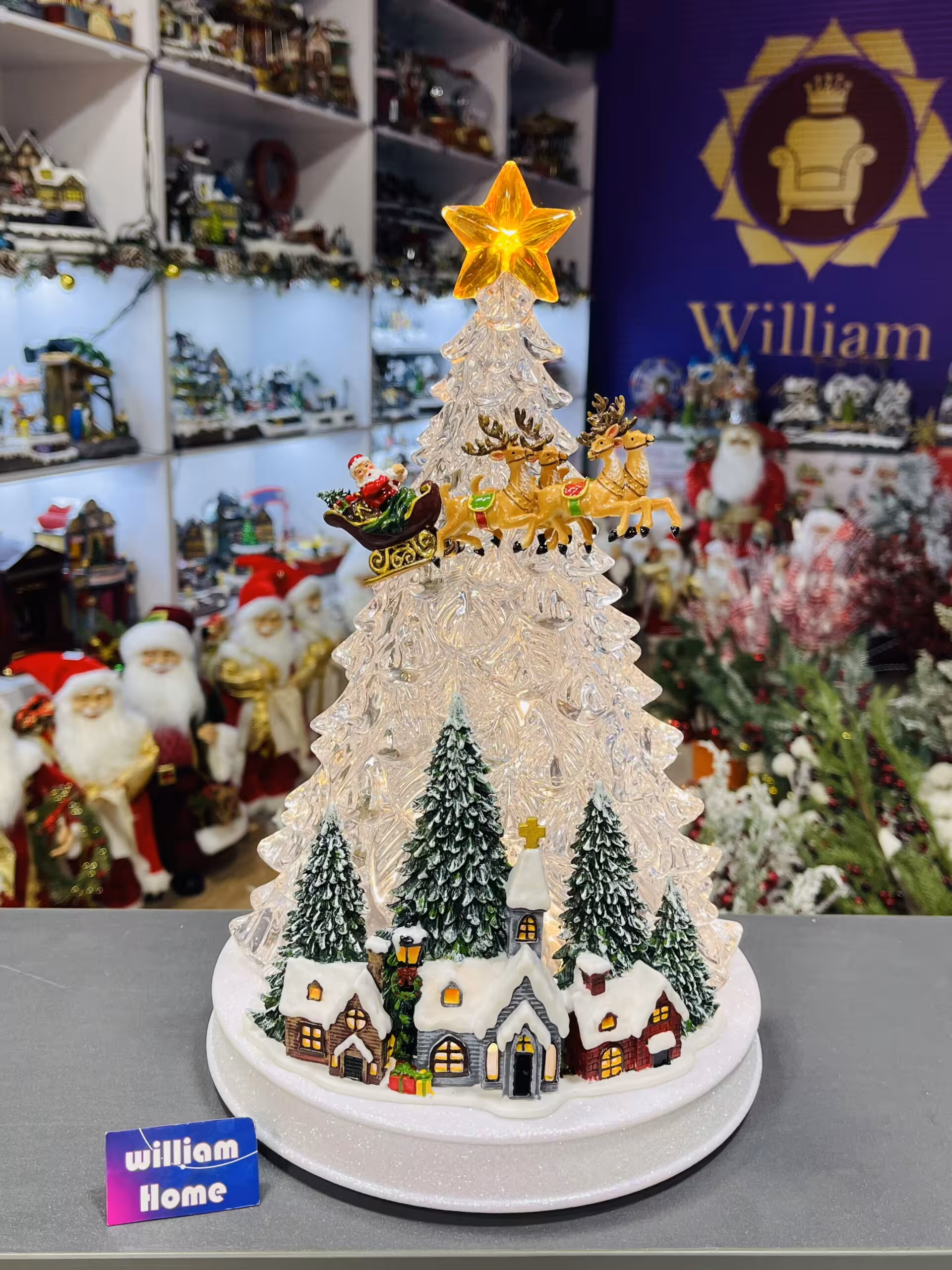 موزیک باکس درخت کریسمس، بابانوئل سورتمه سوار