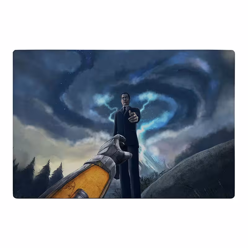 خرید و قیمت موس پد گیمینگ طرح half life کد 4239