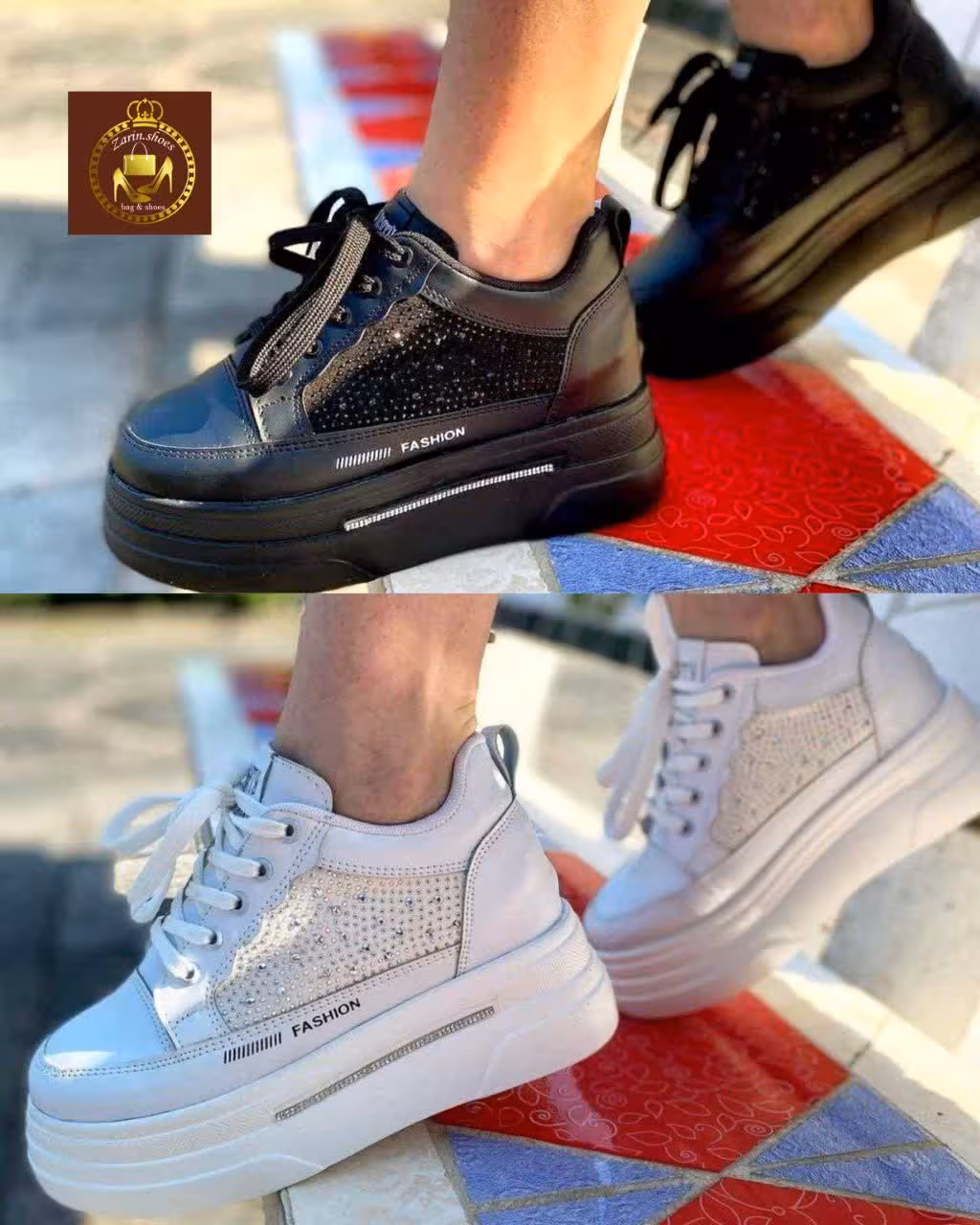 کتونی ونس لژدار نگینی زنانه F 189