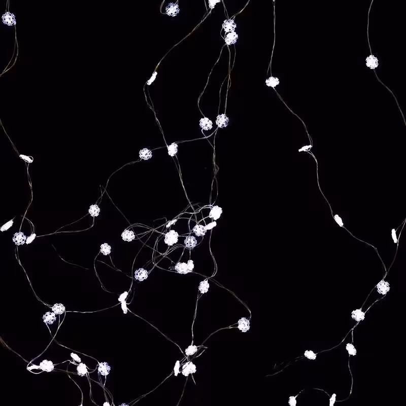 ریسه طرح دانه برف باتری خور مهتابی 3٫5 متری