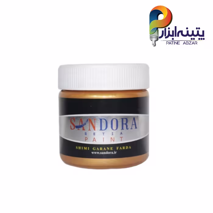 رنگ تزئینی طلایی تیره آکرلیک ساندورا 300 گرمی