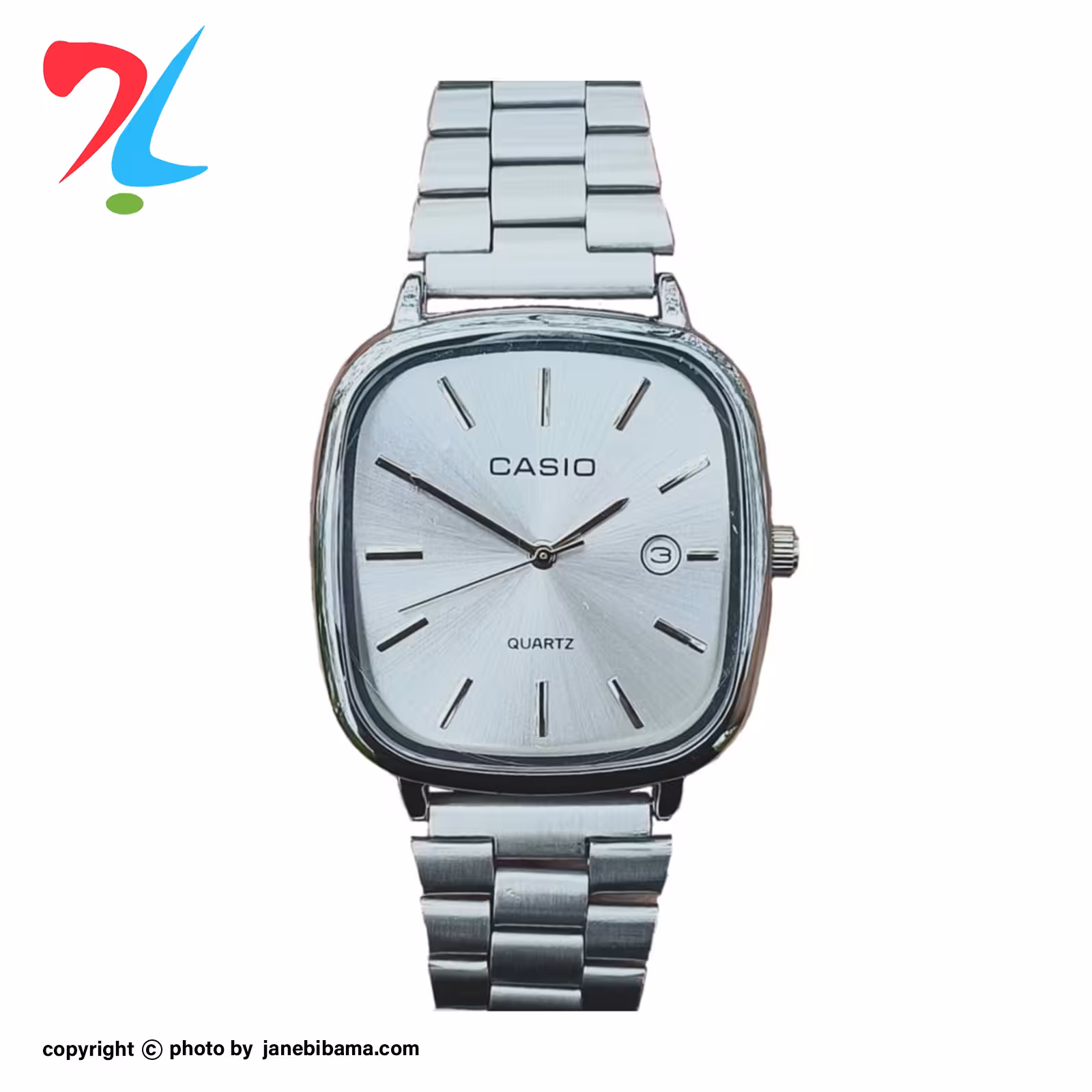 ساعت مچی کاسیو مدل 3298 بند استیل -سیلور