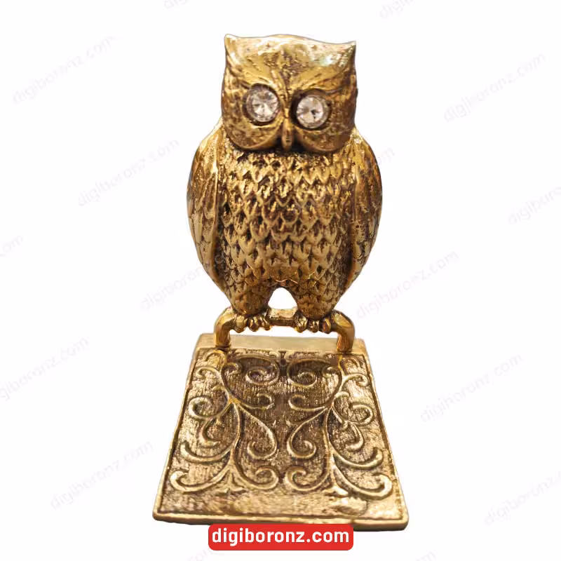 دکوری برنجی برنزی مدل جغد