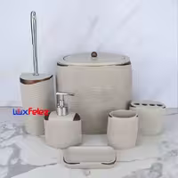 ست سرویس بهداشتی رزین راحیل کد 14 شش پارچه