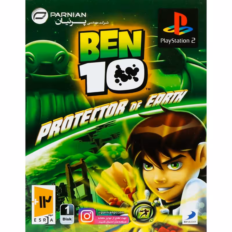 بازی پلی استیشن 2 Ben 10 Protector of Earth PS2 پرنیان