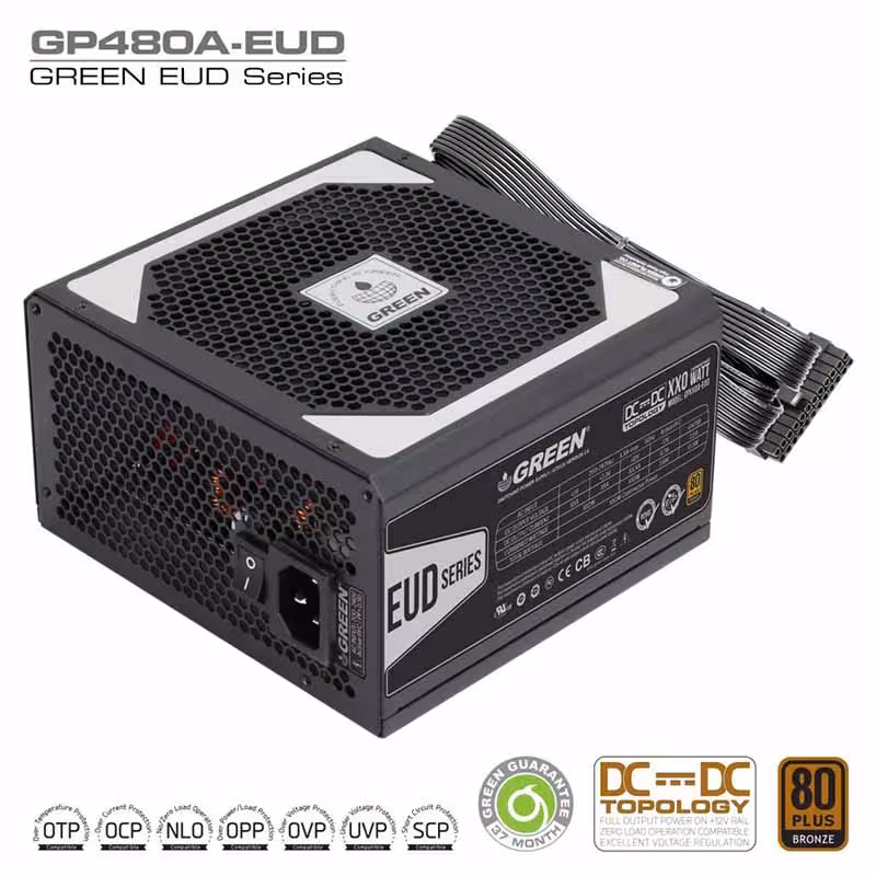 GREEN GP480A-EUDمنبع تغذیه گرین