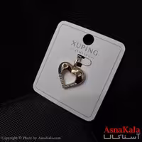 آویز ژوپینگ مینیمال دخترانه مدل قلب توخالی رنگ طلایی کد GNB161706W