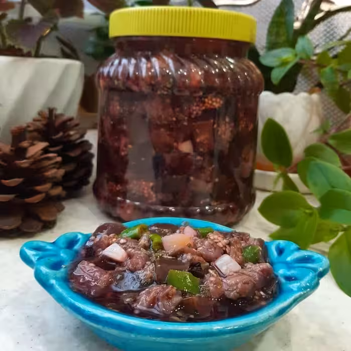 ترشی بادمجان خوشمزه وتازه ومعطر