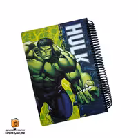 دفتر خط دار 100 برگ سری AVENGERS طرح HULK لانگو (lango)