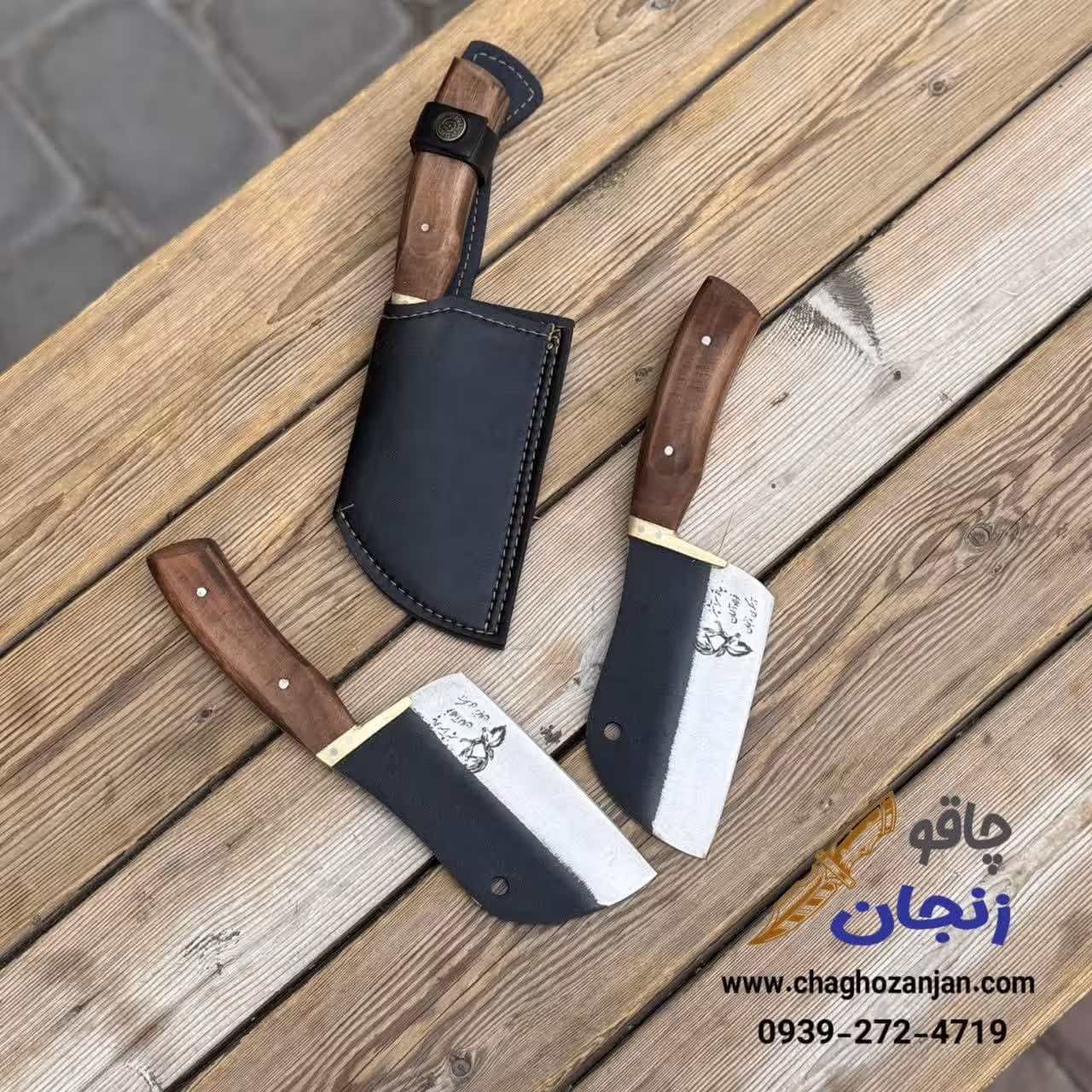 مینی ساطور آهنگری | مدل بره ای | تیغه فولادی