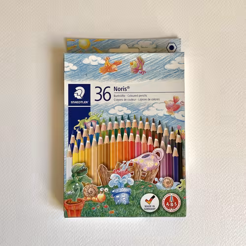 مداد رنگی 36 رنگ استدلر جعبه مقوایی (STAEDTLER)
