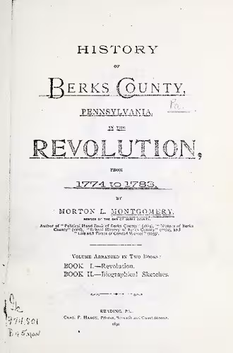 خرید و دانلود نسخه کامل کتاب History of Berks County, Pennsylvania, in the Revolution from 1774 to 1783