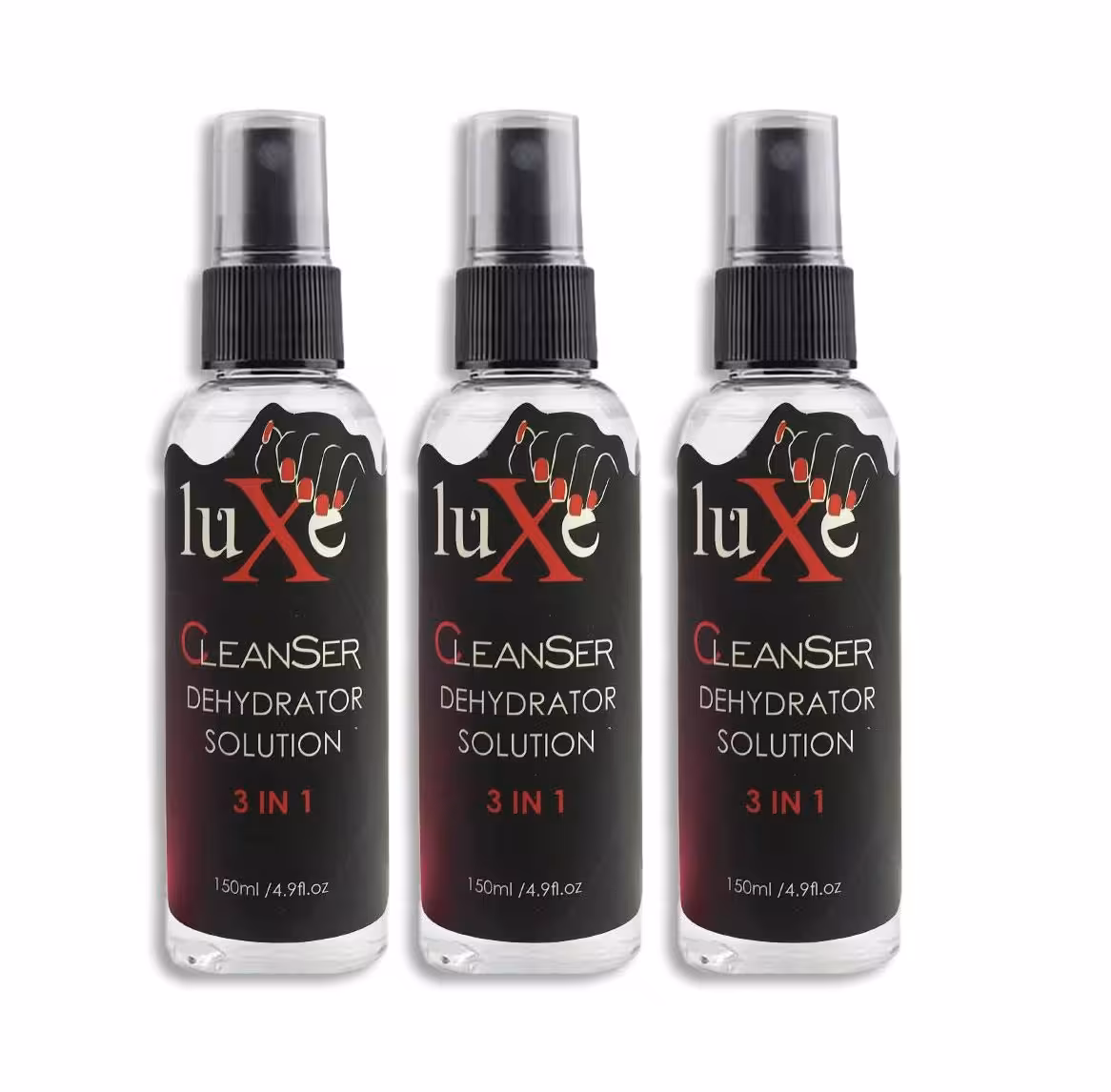 کلینزر کاشت ناخن Luxe لوکسی سه کاره 150ml