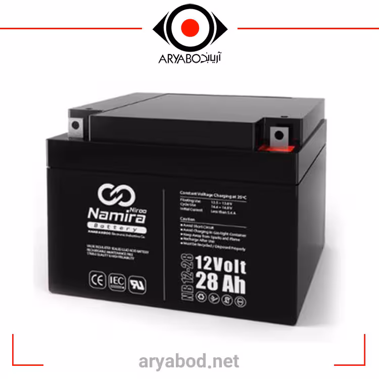باتری یو پی اس 12ولت 28 آمپر نامیرا نیرو (12V 28AH) UPS BATTERY NAMIRANIROO NB12-28